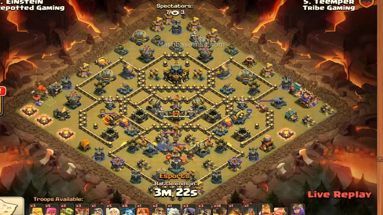 Does anyone have Einstein Repotted Gameing base design? — TH17 War Base