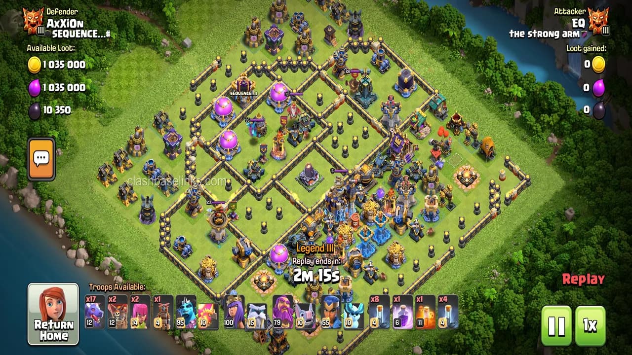 Any one have the link for this base? I can't 3 stars this in legend league I already faced it 4 times and all 2 stars.
